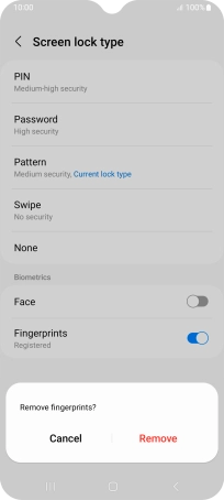 Press Remove. Press Remove.