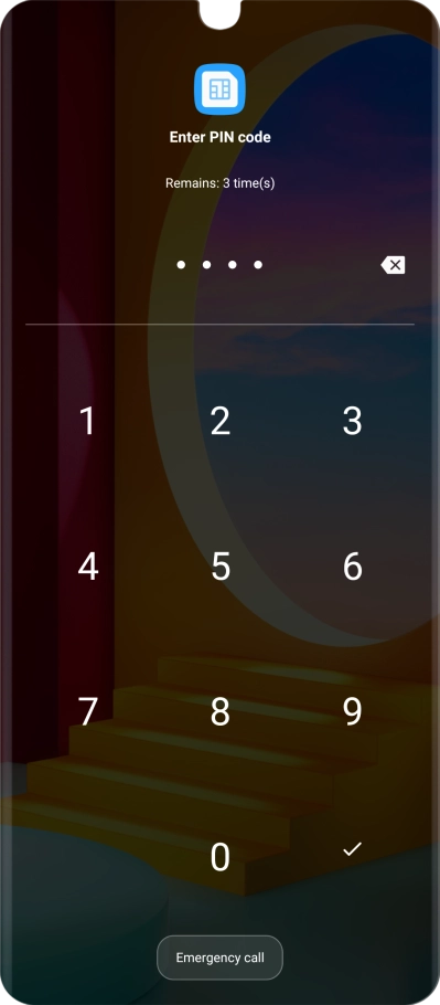 If you're asked to key in your PIN, do so and press the confirm icon. If you're asked to key in your PIN, do so and press the confirm icon.