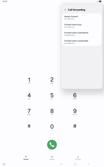 Press the Home key to return to the home screen. Press the Home key to return to the home screen.