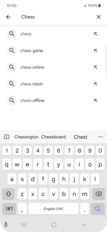 Key in the name or subject of the required app and press the search icon. Key in the name or subject of the required app and press the search icon.