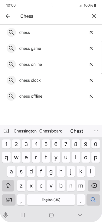 Key in the name or subject of the required app and press the search icon. Key in the name or subject of the required app and press the search icon.