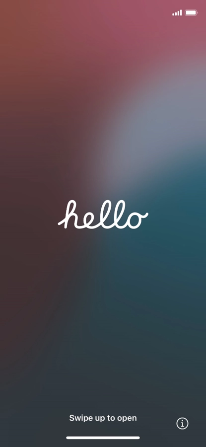 Slide your finger upwards starting from the bottom of the screen. Slide your finger upwards starting from the bottom of the screen.