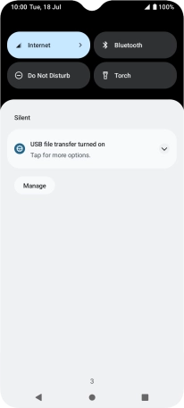 Press the drop down list. Press the drop down list.