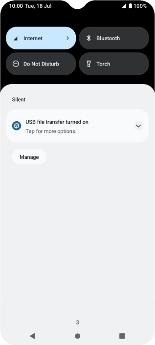 Press the drop down list. Press the drop down list.