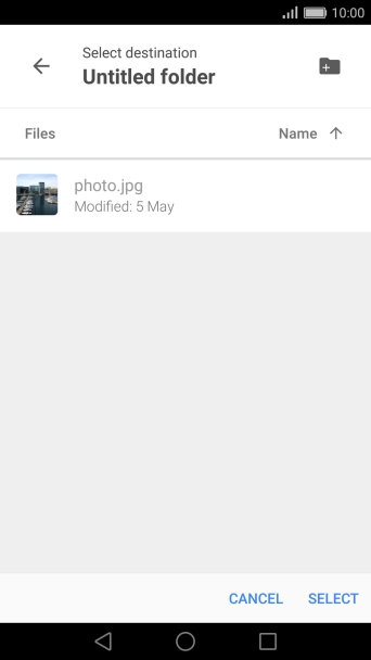 Press the new folder icon and key in the required name. Press the new folder icon and key in the required name.