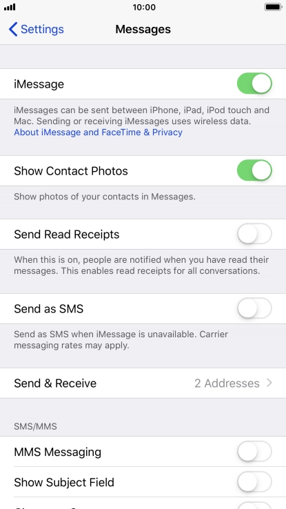 Press the indicator next to Press the indicator next to