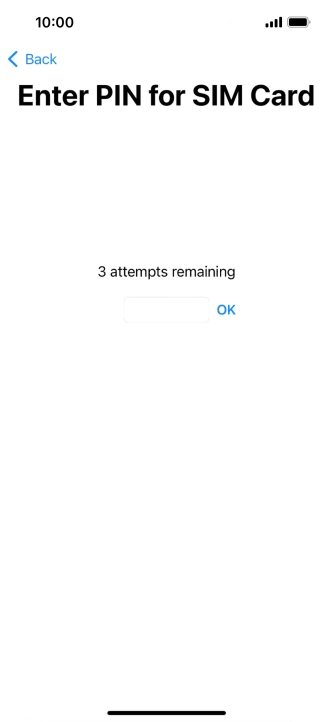 If your SIM is locked, key in your PIN and press OK. If your SIM is locked, key in your PIN and press OK.