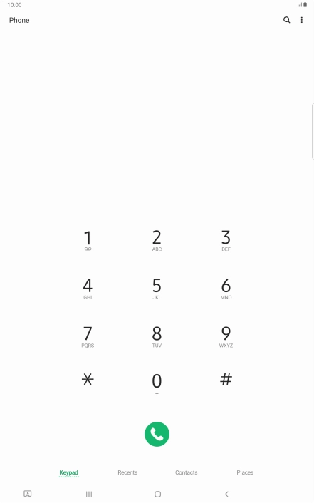 Press the menu icon. Press the menu icon.