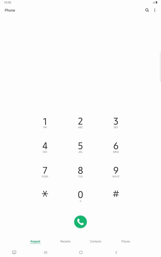 Press the menu icon. Press the menu icon.