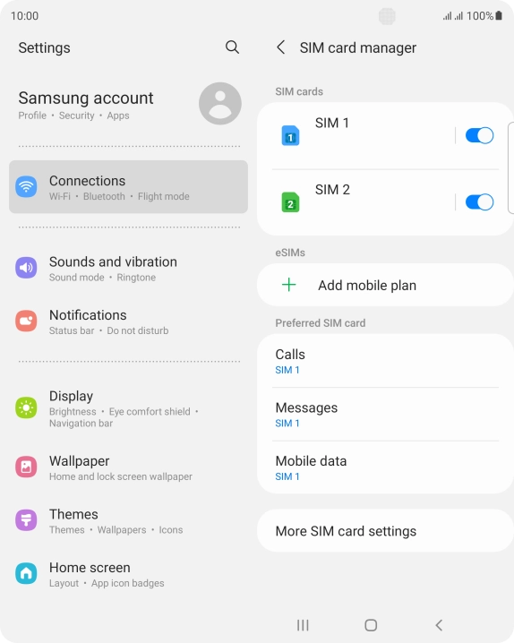 Press Add mobile plan. Press Add mobile plan.