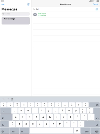 Press the required contact. Press the required contact.