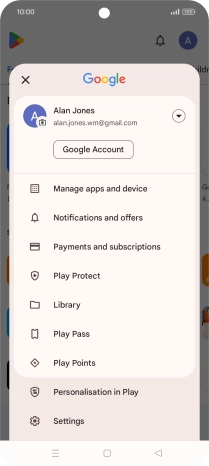 Press Manage apps and device. Press Manage apps and device.