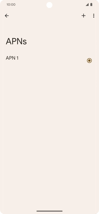 Press the new data connection icon. Press the new data connection icon.