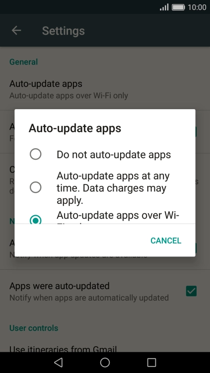 Press Do not auto-update apps to turn off the function. Press Do not auto-update apps to turn off the function.