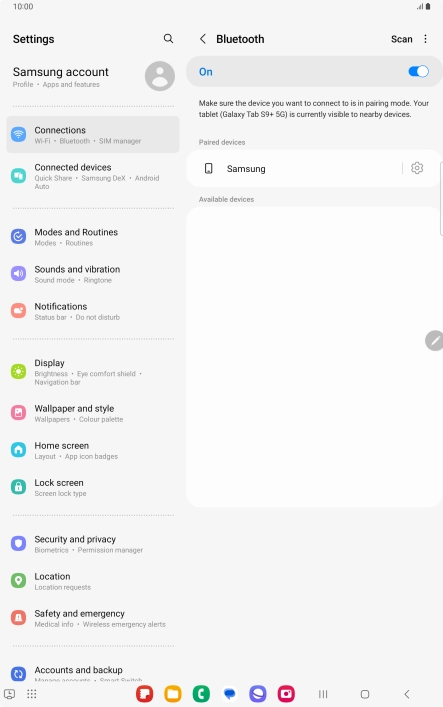 Press the Home key to return to the home screen. Press the Home key to return to the home screen.