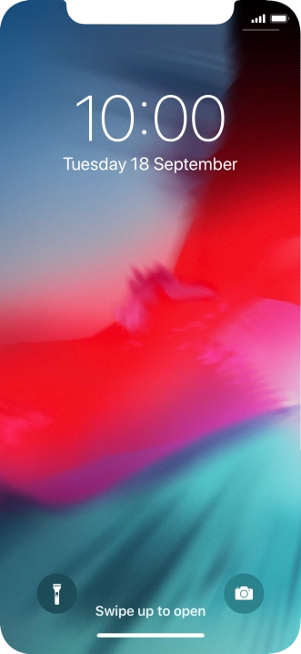 Slide your finger upwards starting from the bottom of the screen. Slide your finger upwards starting from the bottom of the screen.