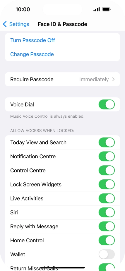 Press Turn Passcode Off and key in the phone lock code. Press Turn Passcode Off and key in the phone lock code.