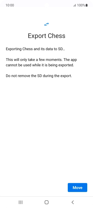 Press Move. Press Move.