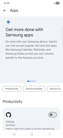 Press the indicator next to the required extension to turn on the function. Press the indicator next to the required extension to turn on the function.