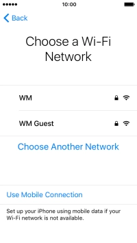 Press the required Wi-Fi network. Press the required Wi-Fi network.