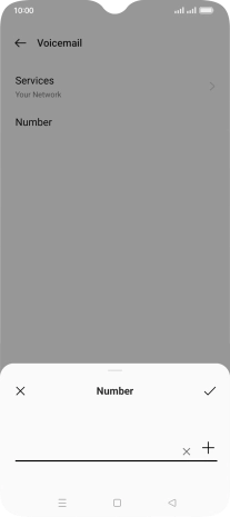 Key in +61414121121 and press the confirm icon. Key in +61414121121 and press the confirm icon.