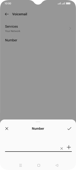 Key in +61414121121 and press the confirm icon. Key in +61414121121 and press the confirm icon.