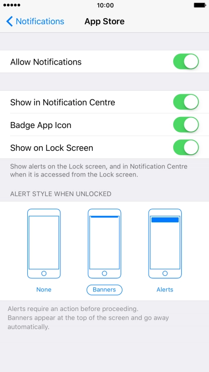 Press the indicator next to Press the indicator next to