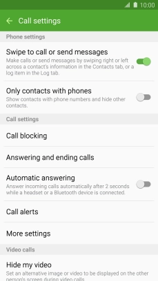 Press More settings. Press More settings.