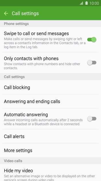 Press More settings. Press More settings.