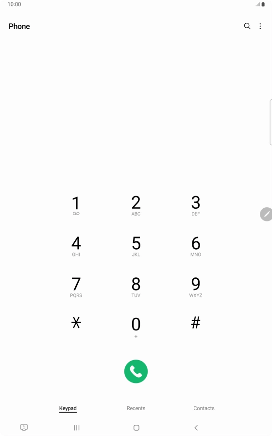 Press the menu icon. Press the menu icon.