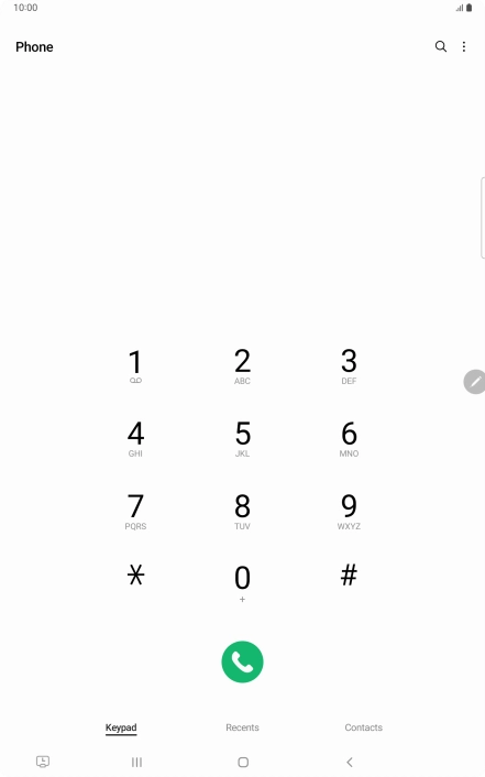 Press the menu icon. Press the menu icon.