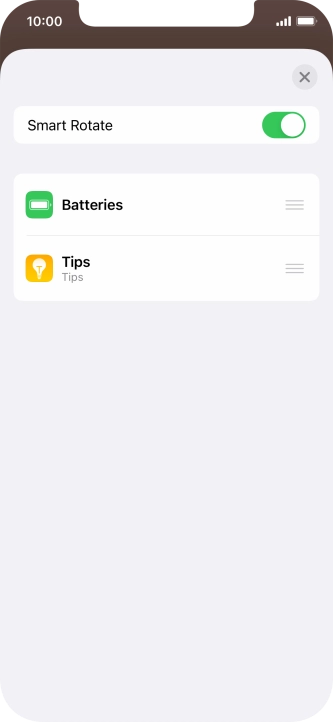 Press the indicator next to Press the indicator next to