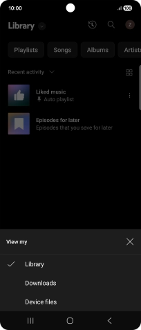 Press the required category and go to the required audio file. Press the required category and go to the required audio file.