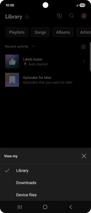 Press the required category and go to the required audio file. Press the required category and go to the required audio file.