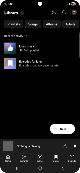 Press the drop down list. Press the drop down list.