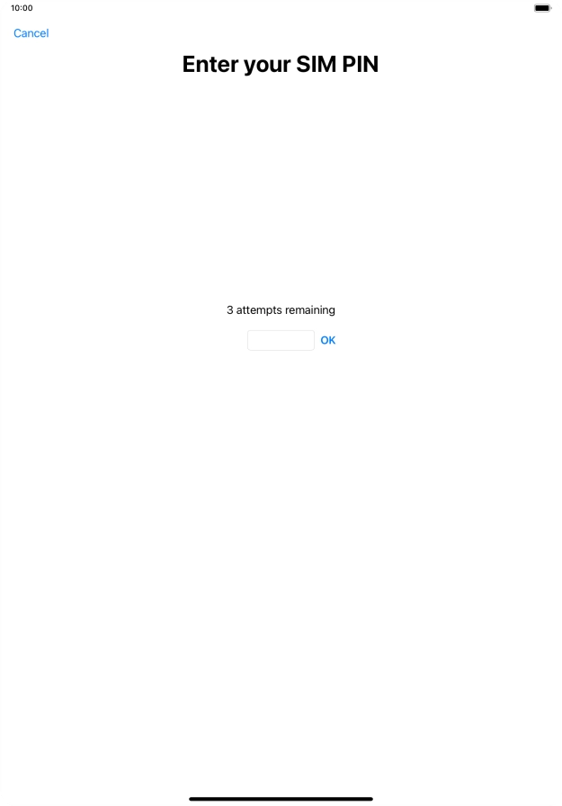 If your SIM is locked, key in your PIN and press OK. If your SIM is locked, key in your PIN and press OK.