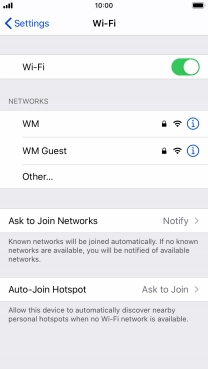 Press the required Wi-Fi network and key in the password for the Wi-Fi network. Press the required Wi-Fi network and key in the password for the Wi-Fi network.