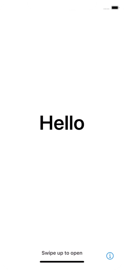 Slide your finger upwards starting from the bottom of the screen. Slide your finger upwards starting from the bottom of the screen.