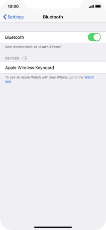 Press the required Bluetooth device and follow the instructions on the screen to pair the device with your phone. Press the required Bluetooth device and follow the instructions on the screen to pair the device with your phone.