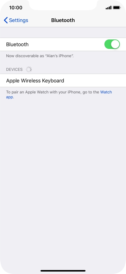 Press the required Bluetooth device and follow the instructions on the screen to pair the device with your phone. Press the required Bluetooth device and follow the instructions on the screen to pair the device with your phone.