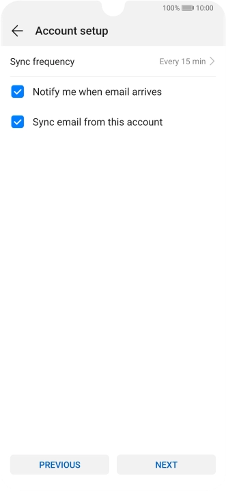 Press Sync frequency. Press Sync frequency.