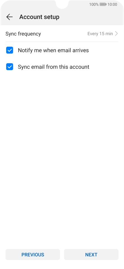 Press Sync frequency. Press Sync frequency.