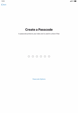 Press Passcode Options. Press Passcode Options.