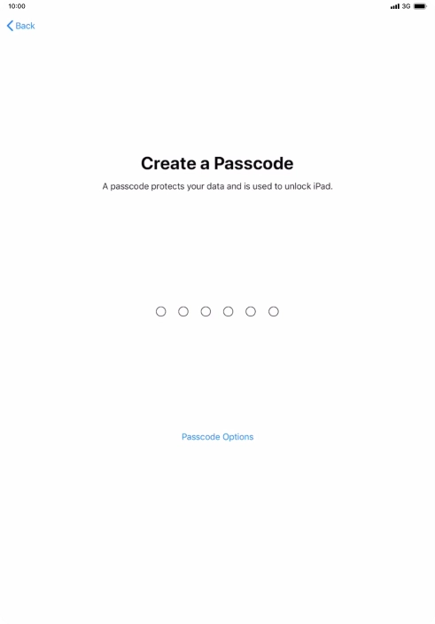Press Passcode Options. Press Passcode Options.