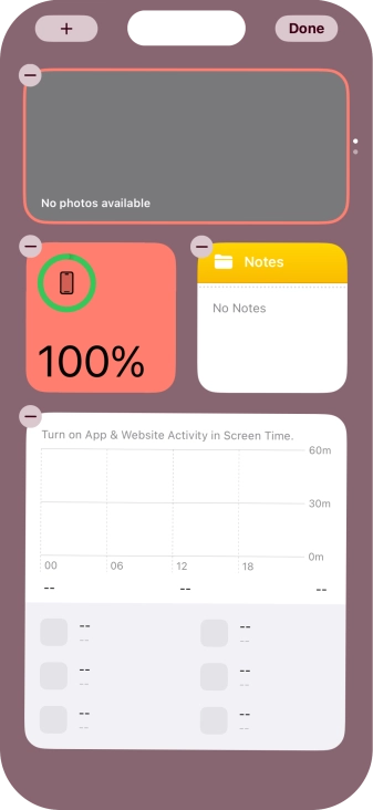 Press the add icon. Press the add icon.