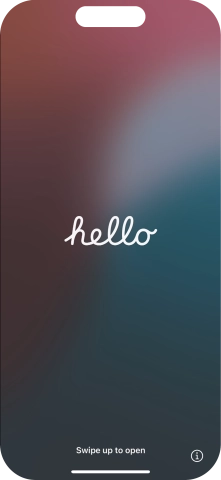 Slide your finger upwards starting from the bottom of the screen. Slide your finger upwards starting from the bottom of the screen.