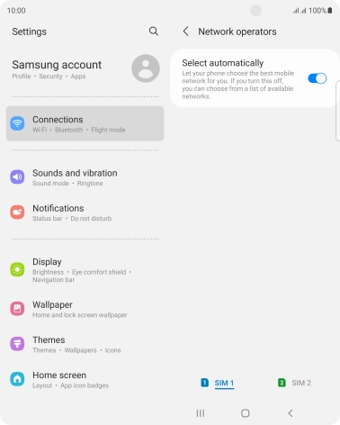 Press the indicator next to Press the indicator next to