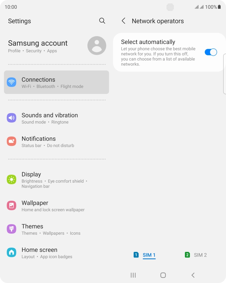 Press the indicator next to Press the indicator next to