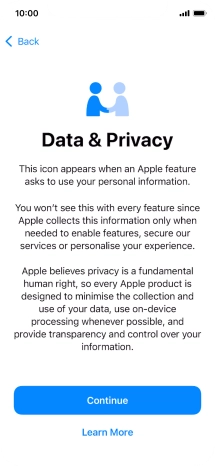 Press Continue. Press Continue.