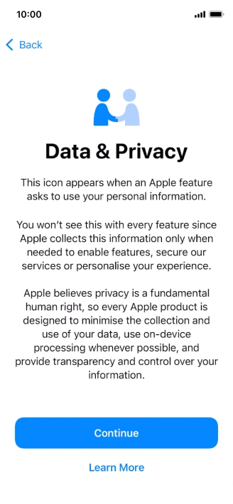 Press Continue. Press Continue.